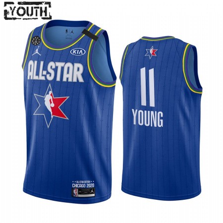 NBA Børn Trøje Atlanta Hawks Trae Young 11 2020 All-Star Jordan Brand Blå Swingman